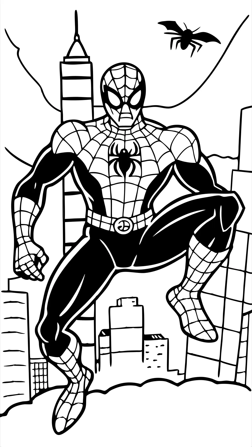 coloriage gratuit spiderman